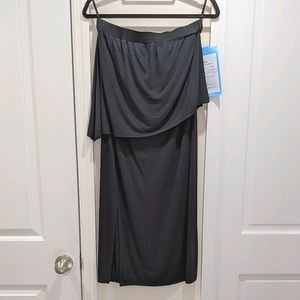 NY&Co Asymmetrical Strapless Slit Dress